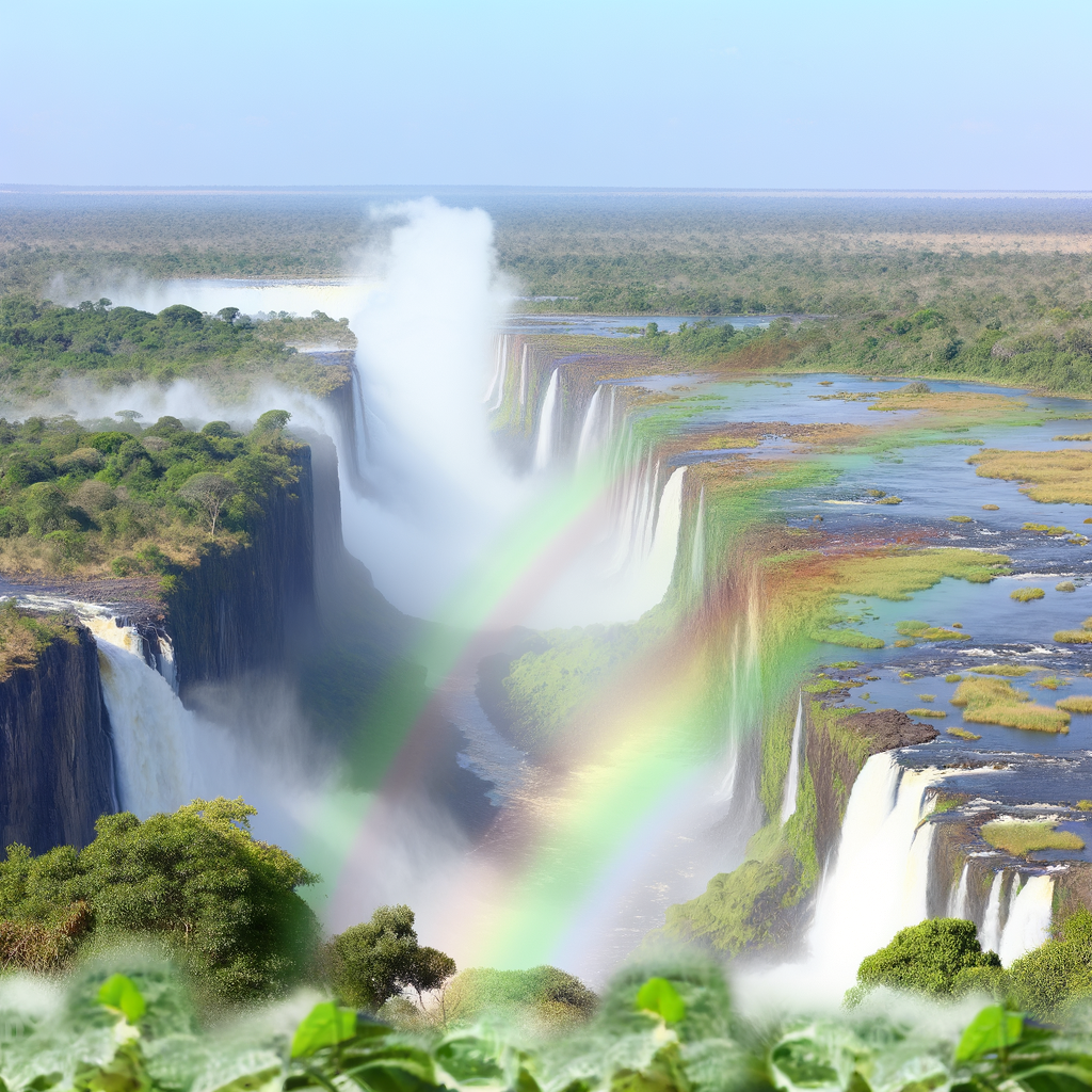 La majestuosidad de las Cataratas Victoria en Zimbabue