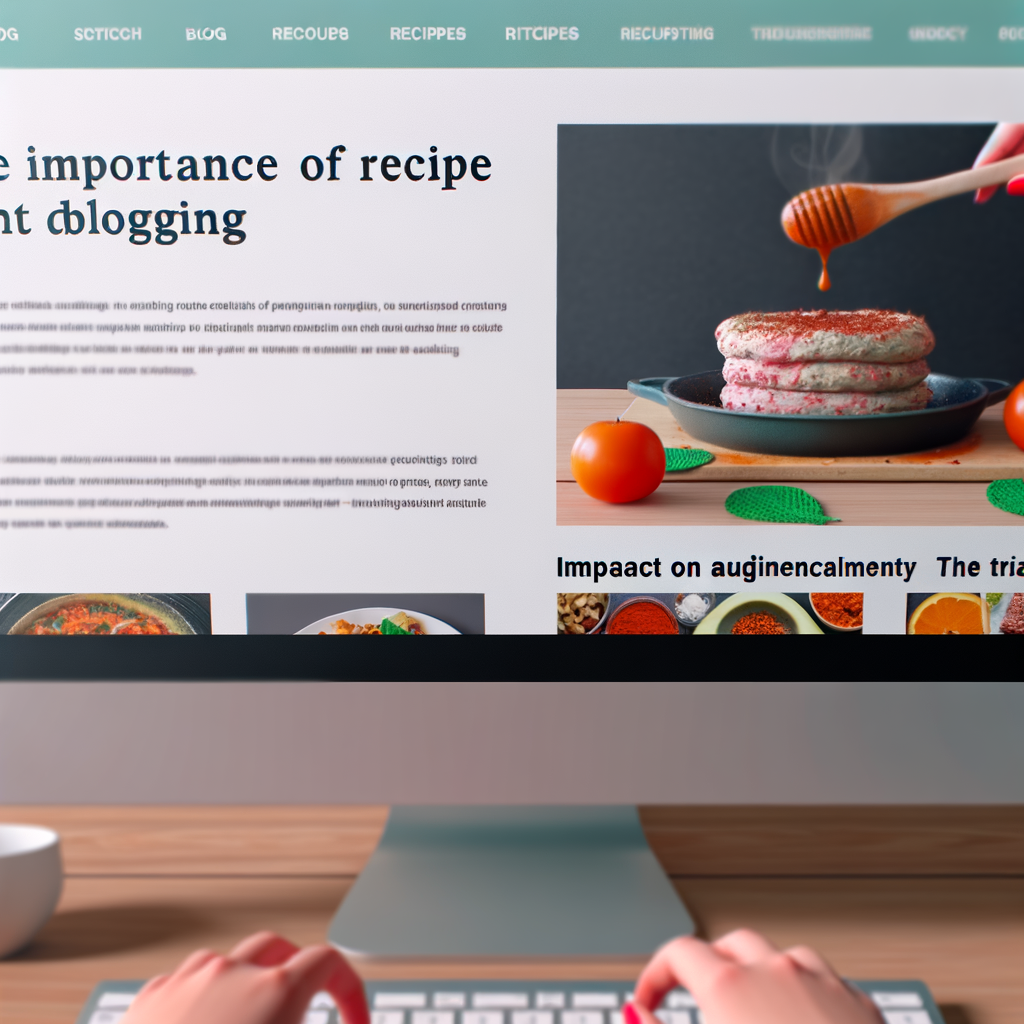 Food Blogging: Recipe Development