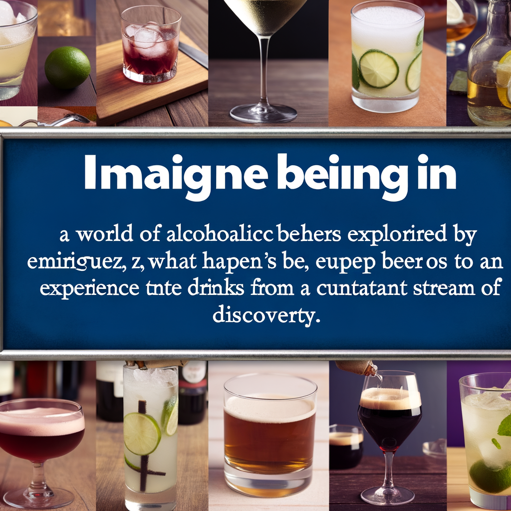 Beverages: Exploring the World of Alcoholic Drinks